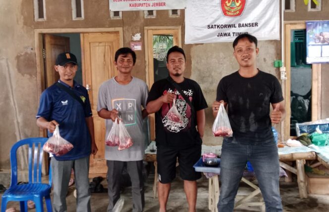 
					Hari Ketiga Idul Adha, Ansor Cabang Kencong Bagikan Ratusan Daging Qurban